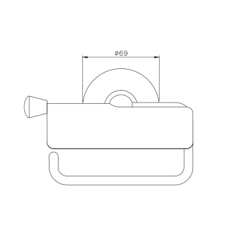 Держатель туалетной бумаги с крышкой Nicolazzi Impero хром 1492CR36