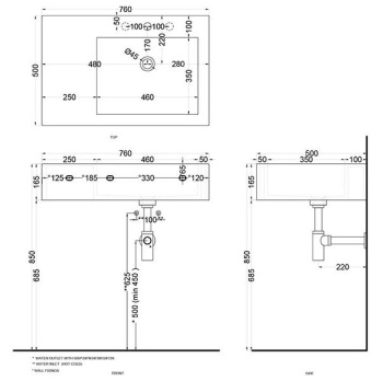 Раковина накладная Cielo I Narcisi NALAMDX AM 76 см правая коричневый