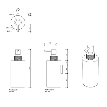 Дозатор для мыла Decor Walther Club 856000 хром