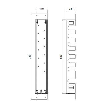 Короб для быстрой установки термостатического смесителя Carimali на 6 выходов KIT00060