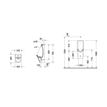 Писсуар Duravit Starck 3 826250000