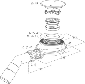 Сифон Radaway TBXS