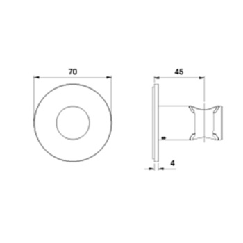 Держатель настенный для душевой лейки Almar, медь брашированная pvd E120012.CO