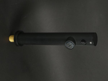 Автоматический настенный кран Nofer для раковины 07263.N черный