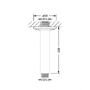 Кронштейн Jorger 649.13.765.000 chrome