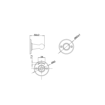 Крючок Burlington Arcade ARCA14 CHR хром