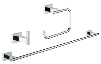 Набор аксессуаров GROHE Essentials Cube 3 предмета, хром 40777001