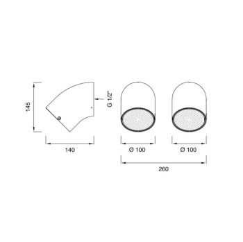 Верхний душ CEA Design Free Ideas FRE 180 S сталь