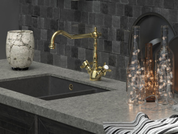 Смеситель для кухни Omoikiri Tokigawa AB античная латунь 4994257