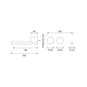 Смеситель для ванны CЕА Design Opus OPS 09 S сталь