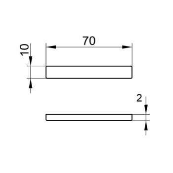 Магнитная планка Keuco Royal Modular 2.0 800900000000100 серебристая блестящая