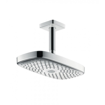 Верхний душ hansgrohe Raindance Select E 300 2jet EcoSmart 26608400 9 л/мин с потолочным подсоединен