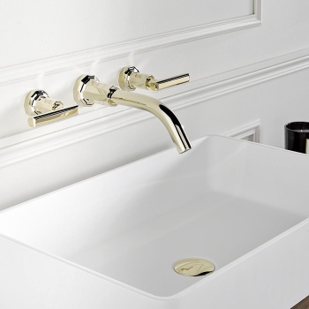 Смеситель для раковины THG Les Ondes à Manettes G8B-C01-40GB matt nickel