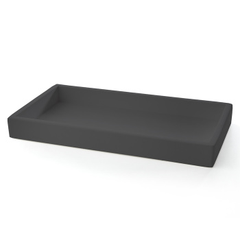 3SC Mood Black Лоток универсальный, настольный, композит Solid Surface, цвет: чёрный матовый  MN66A