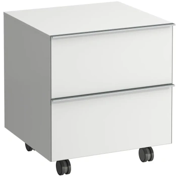 Тумба для ванной комнаты LAUFEN SPACE 4.1119.2.160.100.1 - белый матовый-100/ручка-алюминий 53.5*52*