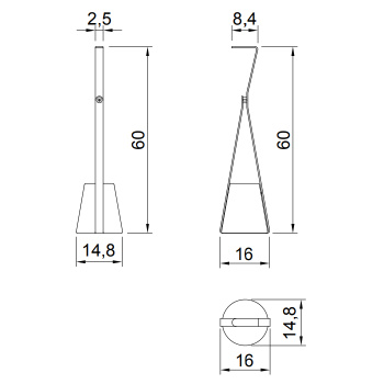 Ограничитель открывания двери напольный Antonio Lupi Halo 160х430х640, база из мрамора Carrara satinato, структура Veneziano goffrato А0002457890