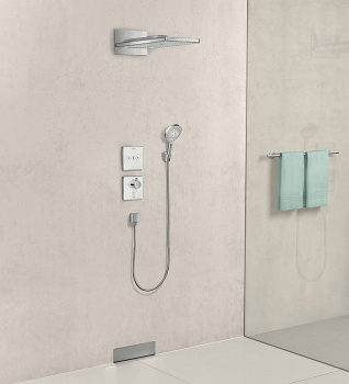 Шланговое подключение Hansgrohe Fixfit Square 26455140, шлифованная бронза