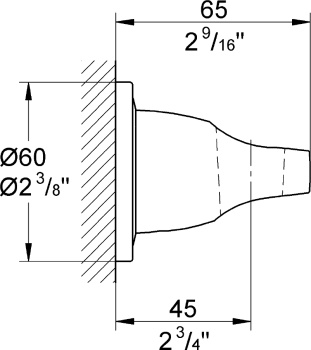 Настенный держатель Grohe Ondus 27188000