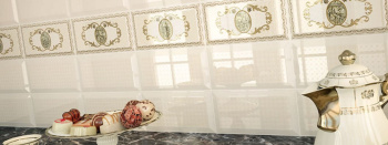 Плитка Marron Brillo Bisel 10x20