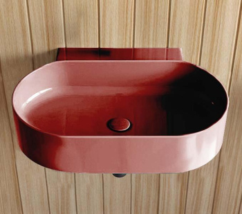 Раковина подвесная Cielo Mare MRLS50SF CO 50 см красный