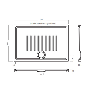 Поддон душевой Hatria LIF H3 SBY1ZX01