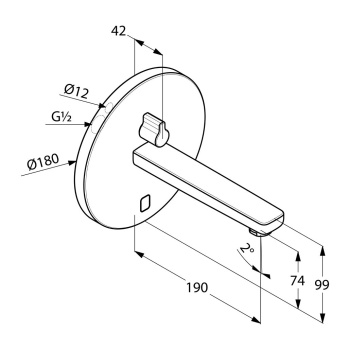 Смеситель для раковины Kludi Zenta 3850105 хром