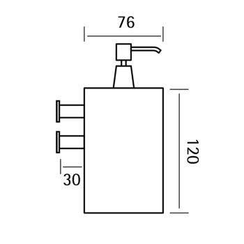 Дозатор подвесной Cisal Xion нержавеющая сталь XI090621D1