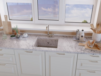 Мойка кухонная Omoikiri Kasen 53-26 INT GM воронёная сталь 4993496