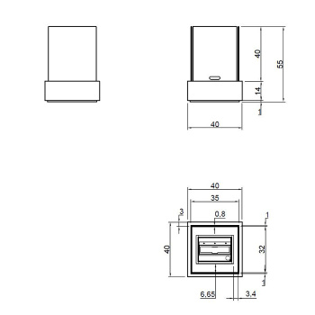 Камин Antonio Lupi Babele 40х40х55, на биоэтаноле, корпус из стали, с противопожарн стеклами и горелкой из нерж стали LAFLACA, отделка: Ruggine А0002456829