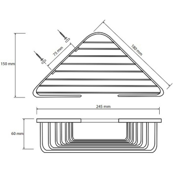 Мыльница Bemeta Cytro 102308122