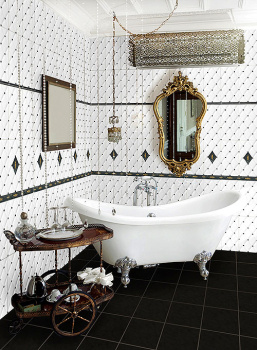 Плитка 11108-1168 Cenefa Pegaso Negro 6*25