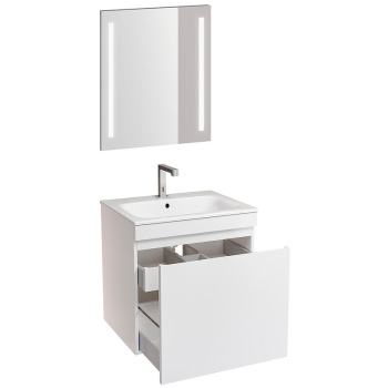 Комплект мебели для ванной Geberit Renova Plan 60 529.915.01.6 подвесной Белый глянец