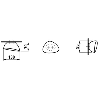 Laufen Alessi One Крючок для полотенец керамический, цвет: белый