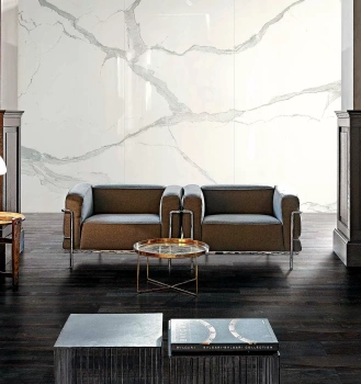 Керамогранит Rex Ceramiche I Classici Di Rex Calacatta Gold Open Book B Glossy 6mm 160х320 750675