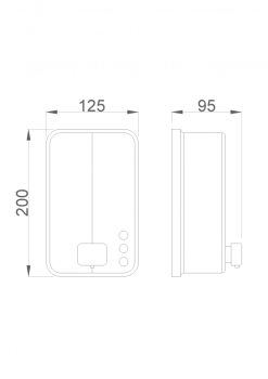 Дозатор для жидкого мыла Nofer Inox Evo 03050.S
