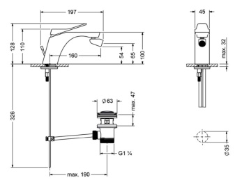 Смеситель для биде Jorger Eleven 633.10.111.000 chrome