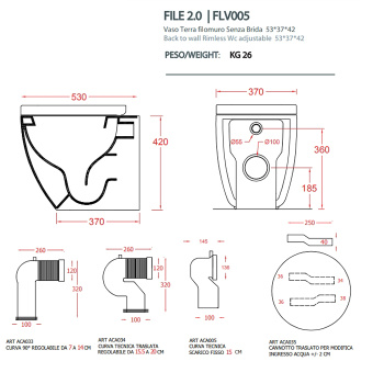 Унитаз напольный Artceram File FLV005 03 00 черный
