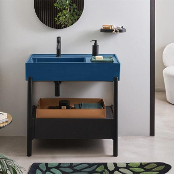 Раковина накладная Cielo Plinio PNLA85 OL 85 см синий