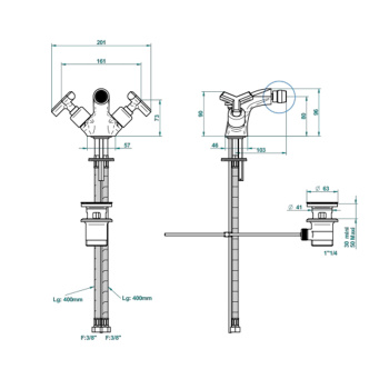 Смеситель для биде THG Les Ondes G8A-F31-3202 soft matt gold