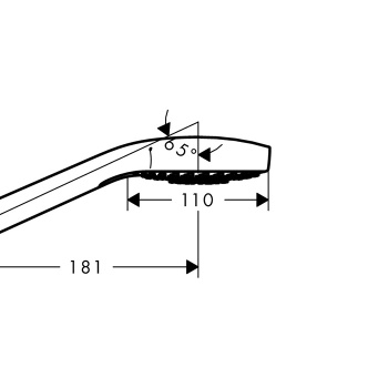 Душевая лейка Hansgrohe Croma 110 Select S Multi HS 26800400