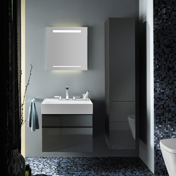 Burgbad Yumo Комплект подвесной мебели 66x47x64 см, цвет: серый SFKN067 F3194 C0001*1