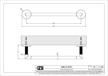 Полотенцедержатель Gessi Anello 63797.299 Matte Black