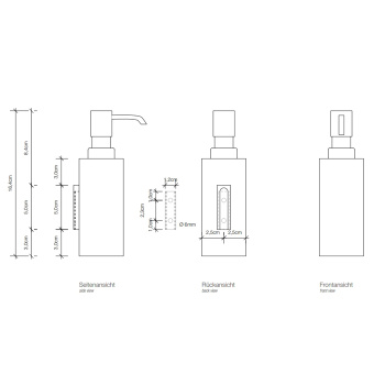 Дозатор для мыла Decor Walther Cube 847560 черный матовый