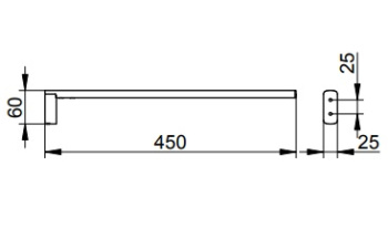 Полотенцедержатель Keuco Edition 400 11520290000 красное золото шлифованный