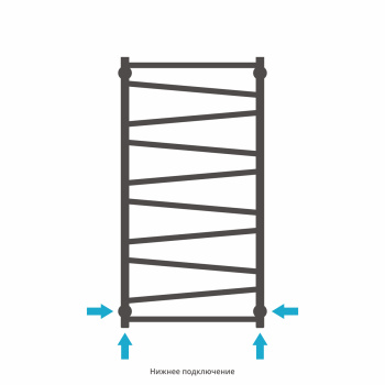 Полотенцесушитель водяной Сунержа Сирокко 1000х500 12-0253-1050 белый (ral-9003)