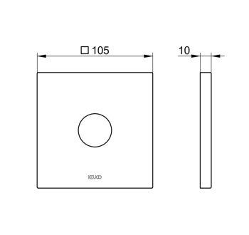 Настенная розетка Keuco Ixmo 59545010092 хром