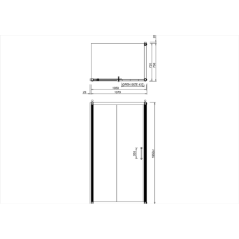 Боковая стенка для душевого ограждения Burlington C12 хром
