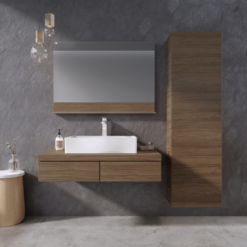 Шкаф боковой Ravak SB Formy 460 орех X000001262