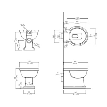Унитаз напольный Devon&Devon Etolie IBWCETBTW под встраиваемый бачок белый