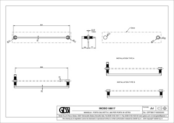 Полотенцедержатель Gessi Inciso 58617.707 Black Metal Brushed PVD